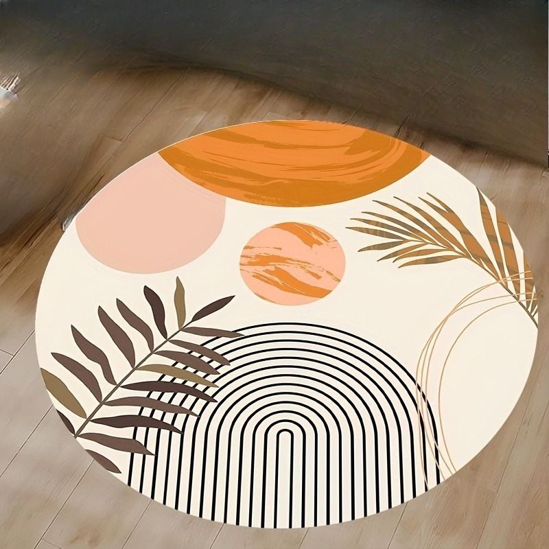 Printed Rug Abstract - Круглый ковер в стиле модерн середины