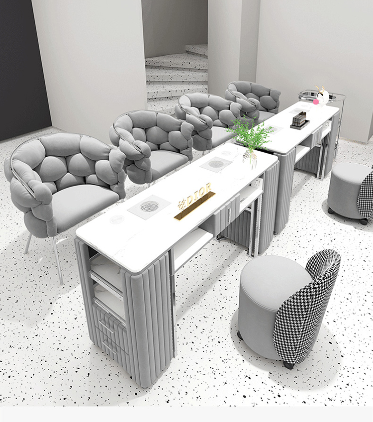 Interior Design Nail Salon - Комплект мебели для маникюра: стол и