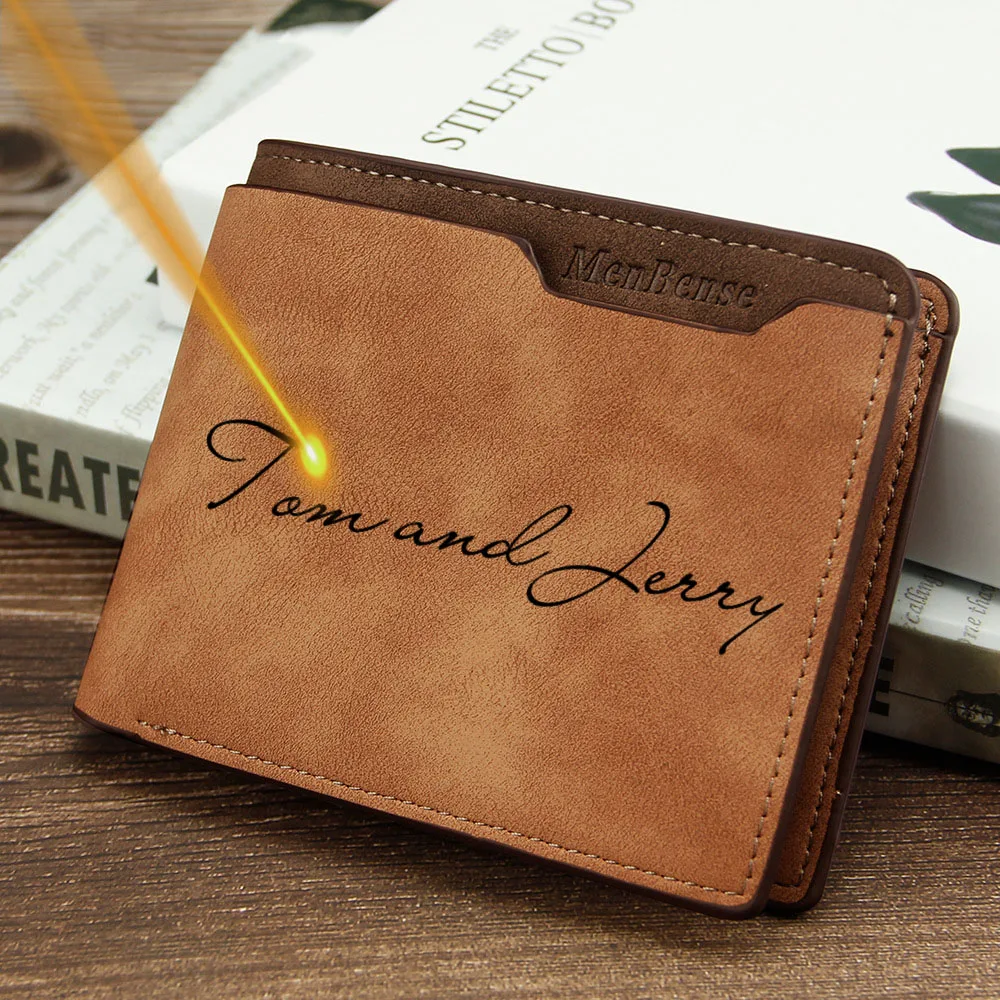 Interior Design Name Card - Маленький тонкий кошелек для мужчин, роскошный