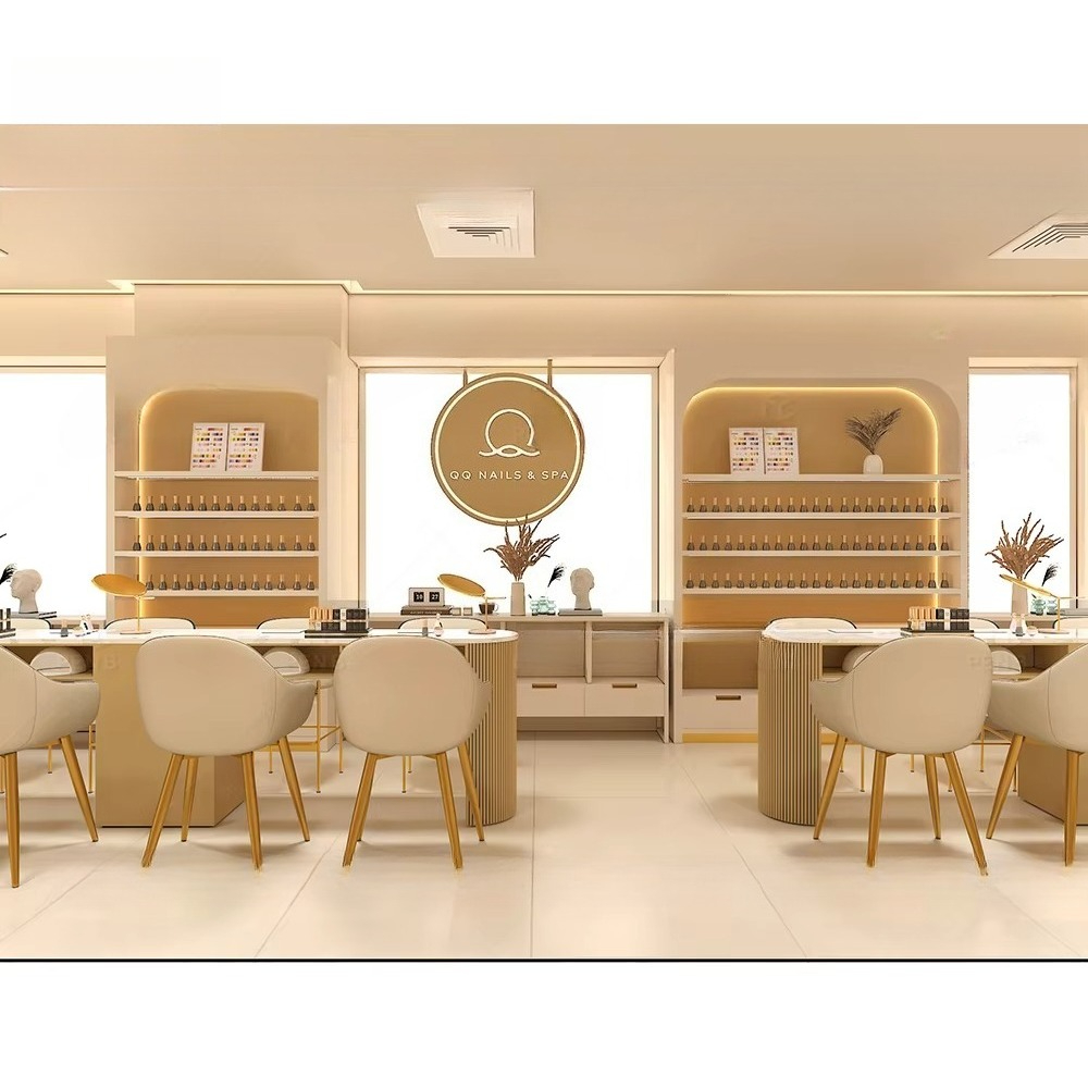 Interior Design Nail Salon - Универсальный дизайн спа-салона для дизайна и