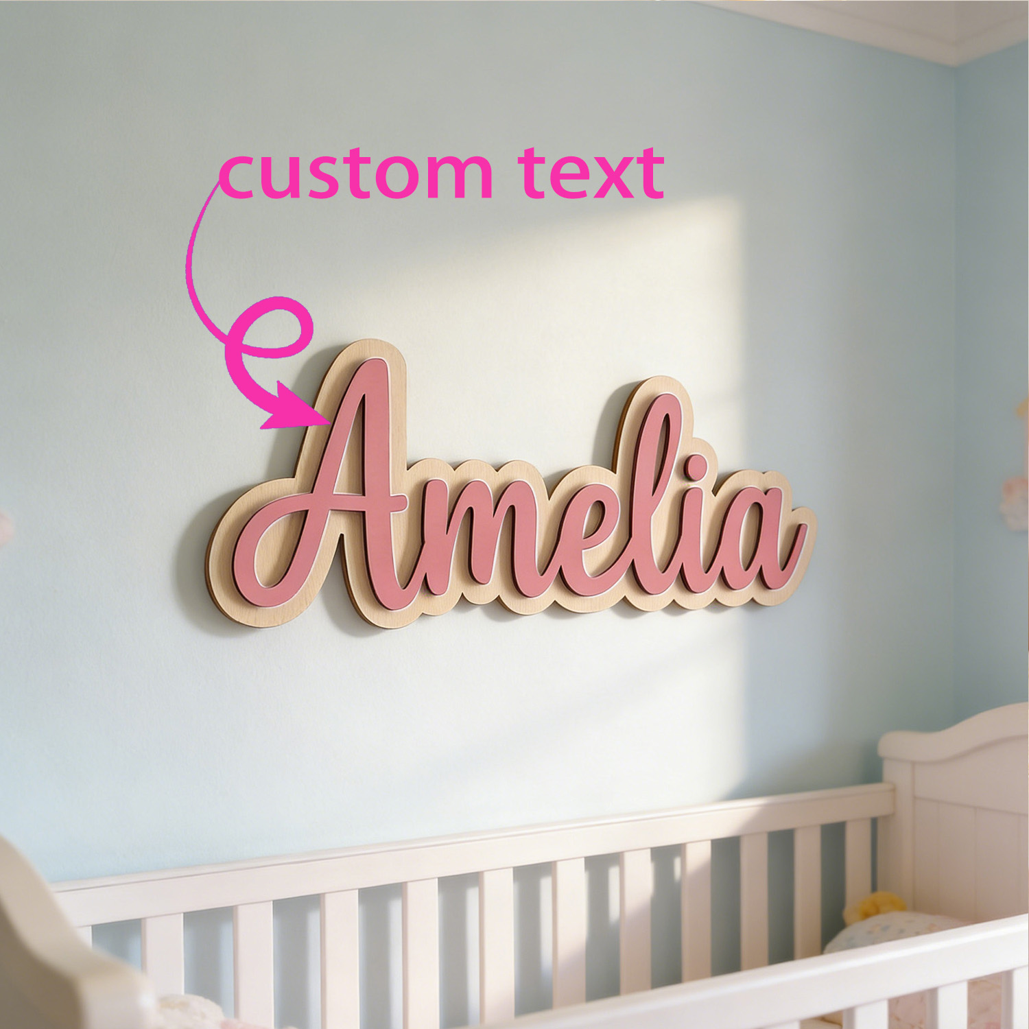 Interior Design Names - 1 шт. Деревянная табличка с именем