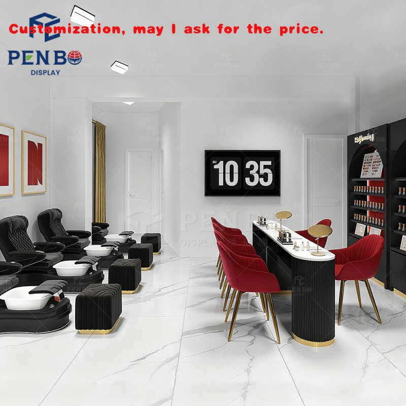 Interior Design Nail Salon - на заказ. Заводская поставка Индивидуальная витрина