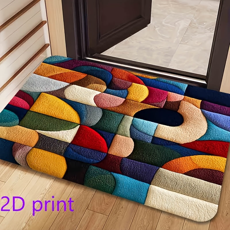 Printed Rug Abstract - Коврик для прихожей VIKAMA 3D с