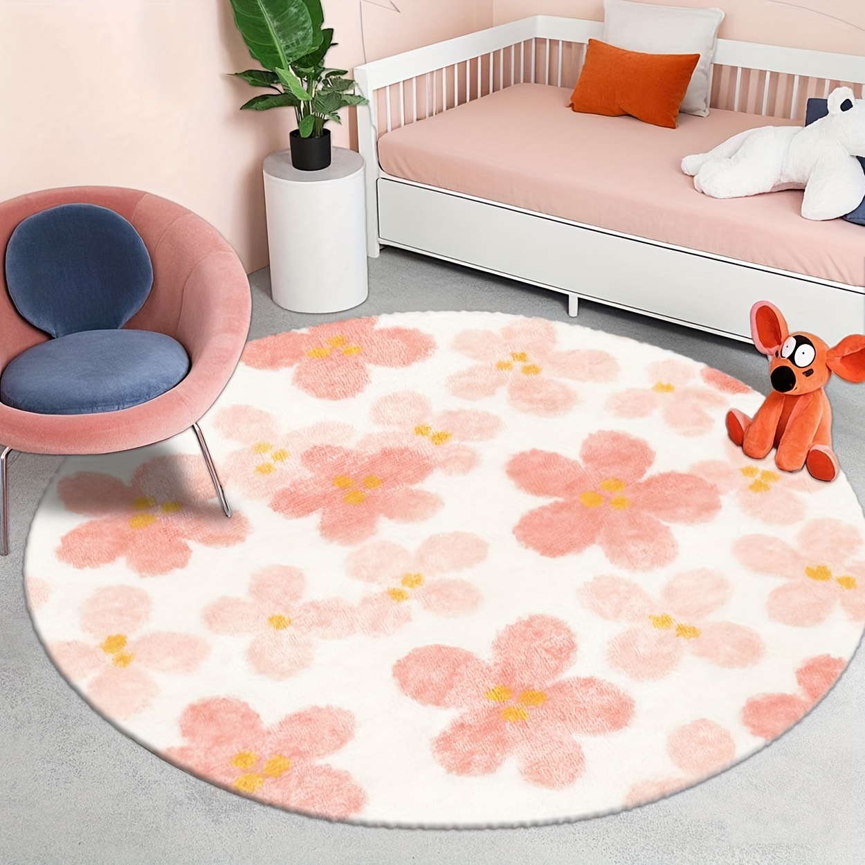 Круглый ковер в стиле модерн с – обзор и цена Printed Rug Abstract