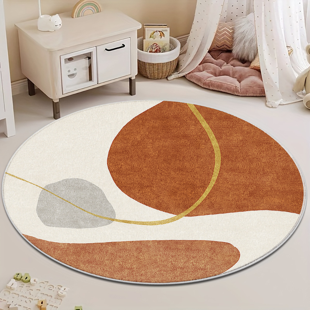 Круглый ковер в стиле модерн с – обзор и цена Printed Rug Abstract