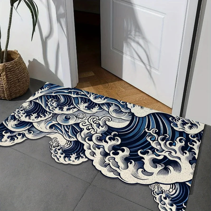 Ковер VIKAMA с абстрактным вол – обзор и цена Printed Rug Abstract