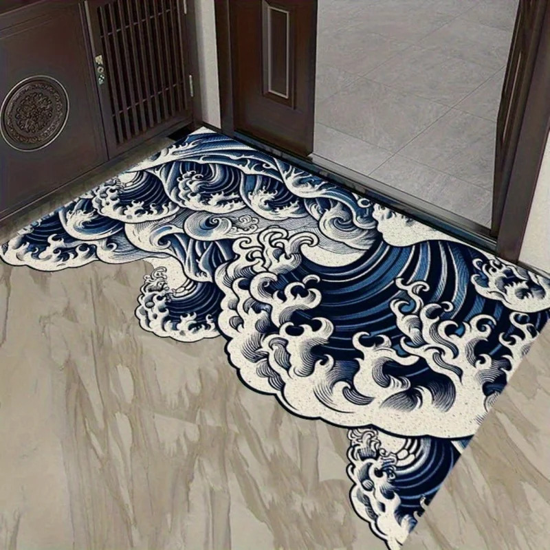 Ковер VIKAMA с абстрактным вол – обзор и цена Printed Rug Abstract