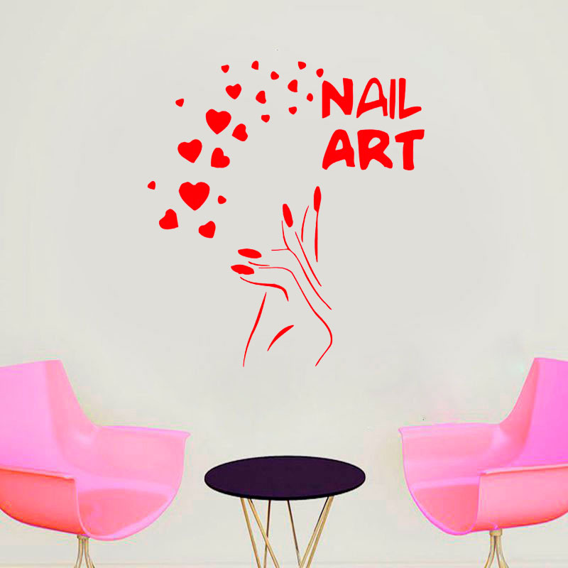 Наклейки на окна для дизайна н – обзор и цена Interior Design Nail Salon