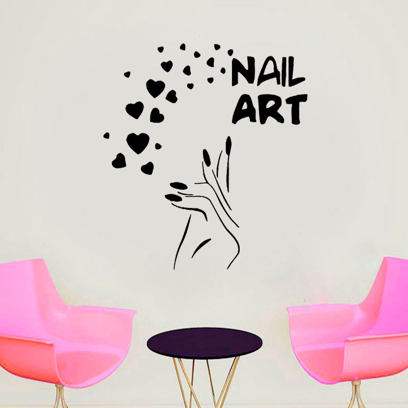 Наклейки на окна для дизайна н – обзор и цена Interior Design Nail Salon