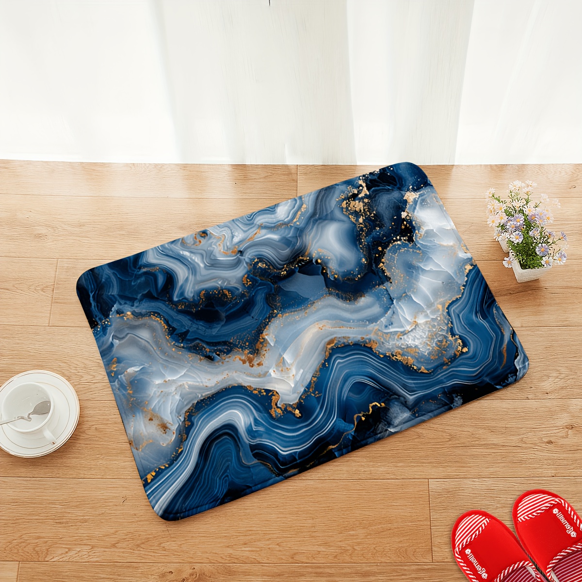 Коврик для ванной с принтом си – обзор и цена Printed Rug Abstract