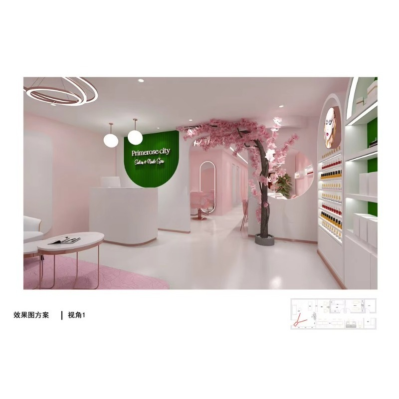 Изготовленная на заказ совреме – обзор и цена Interior Design Nail Salon