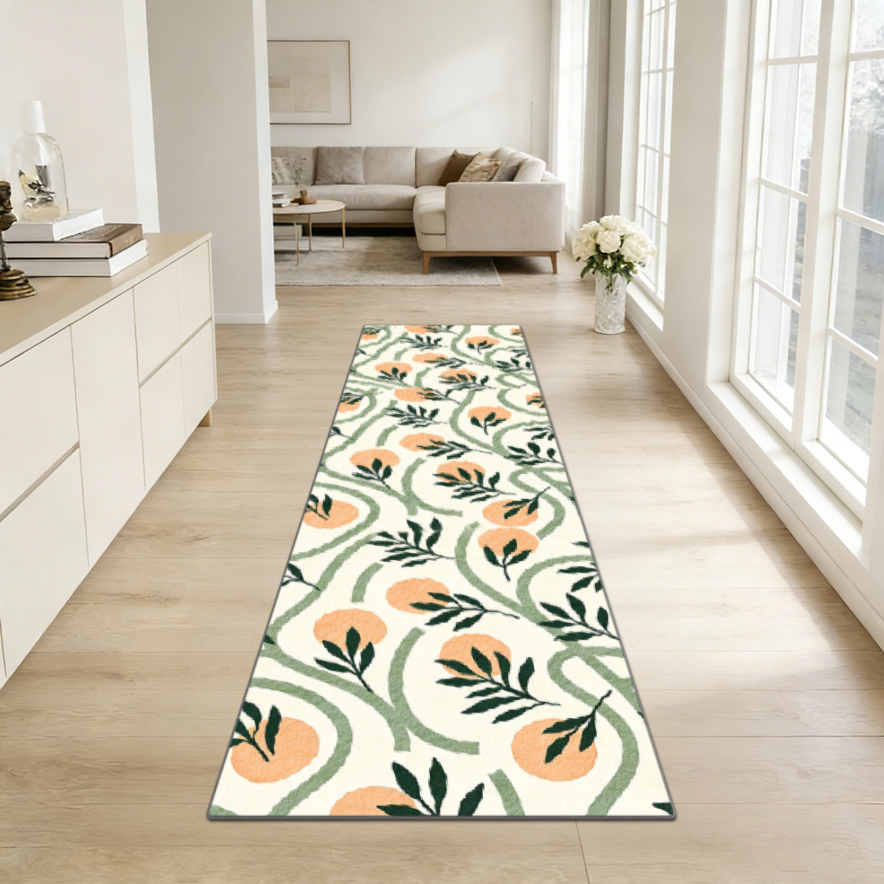 Длинный ковер-дорожка в стиле  – обзор и цена Printed Rug Abstract