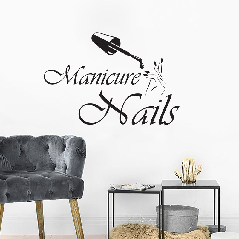 Наклейка на стену, маникюр, ви – обзор и цена Interior Design Nail Salon