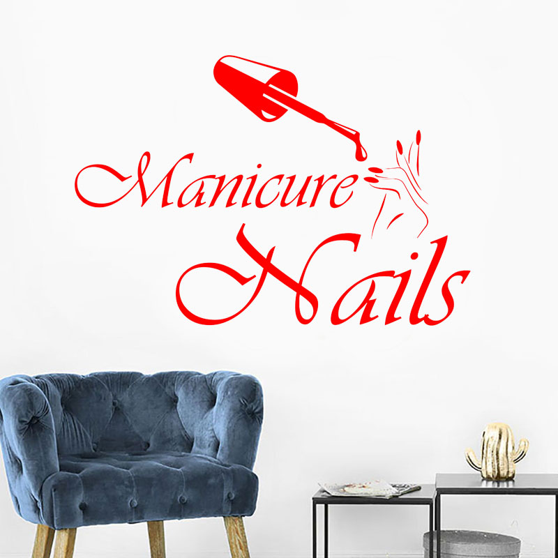 Наклейка на стену, маникюр, ви – обзор и цена Interior Design Nail Salon
