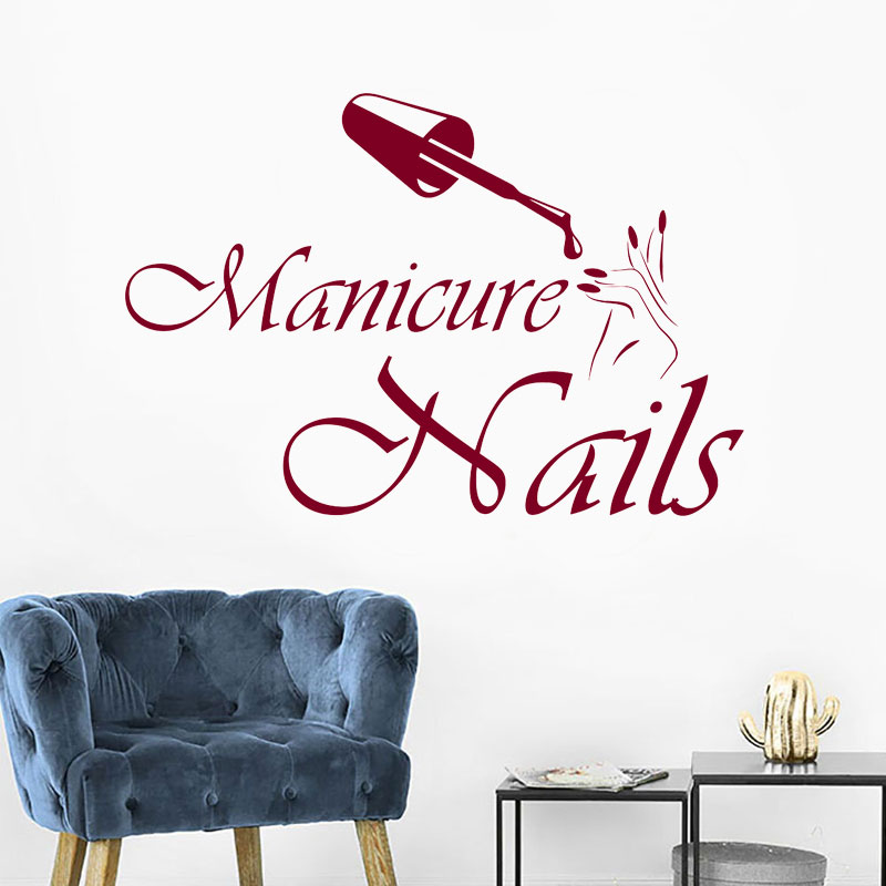 Наклейка на стену, маникюр, ви – обзор и цена Interior Design Nail Salon