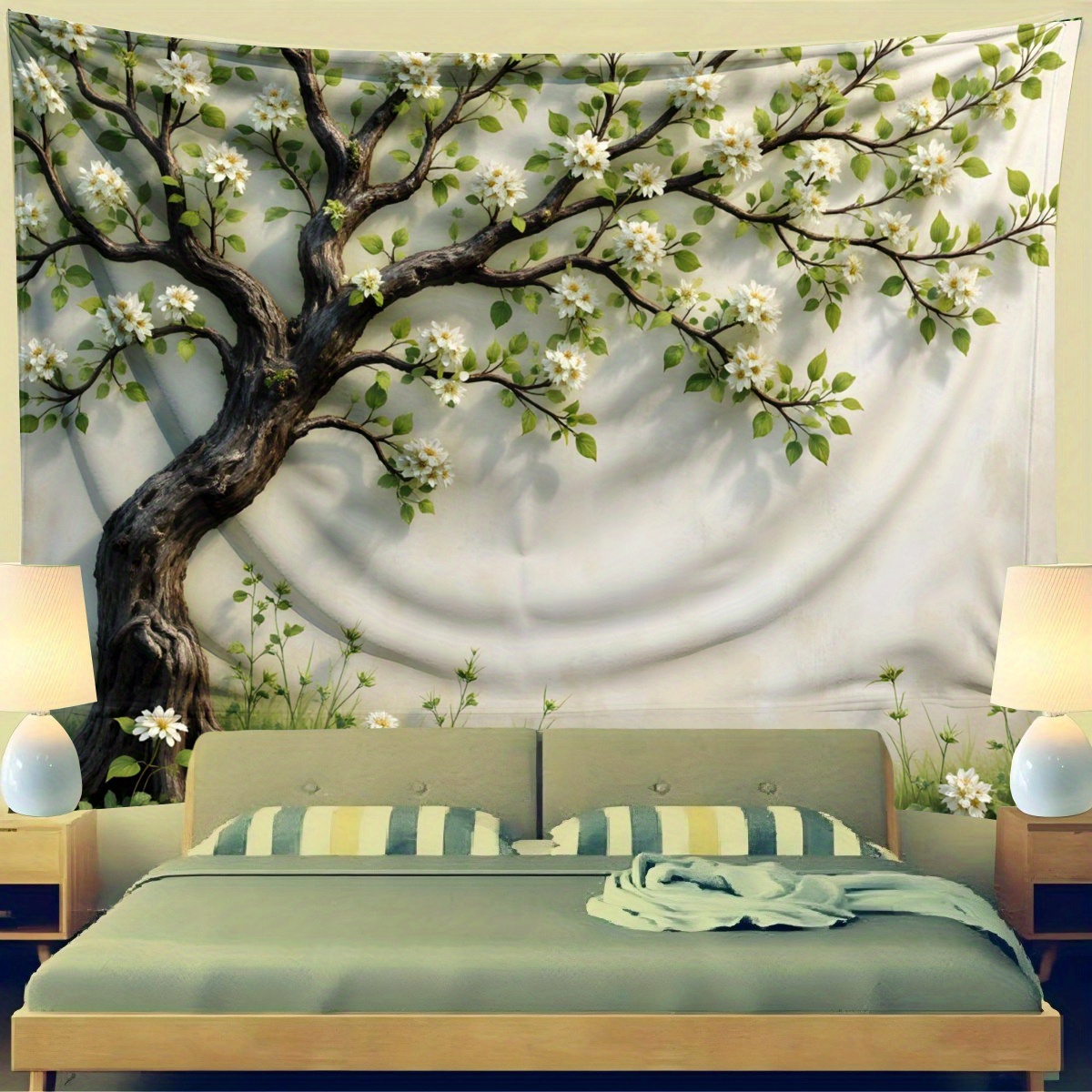 3D-фреска «Цветущее дерево» дл – обзор и цена Interior Design Zen