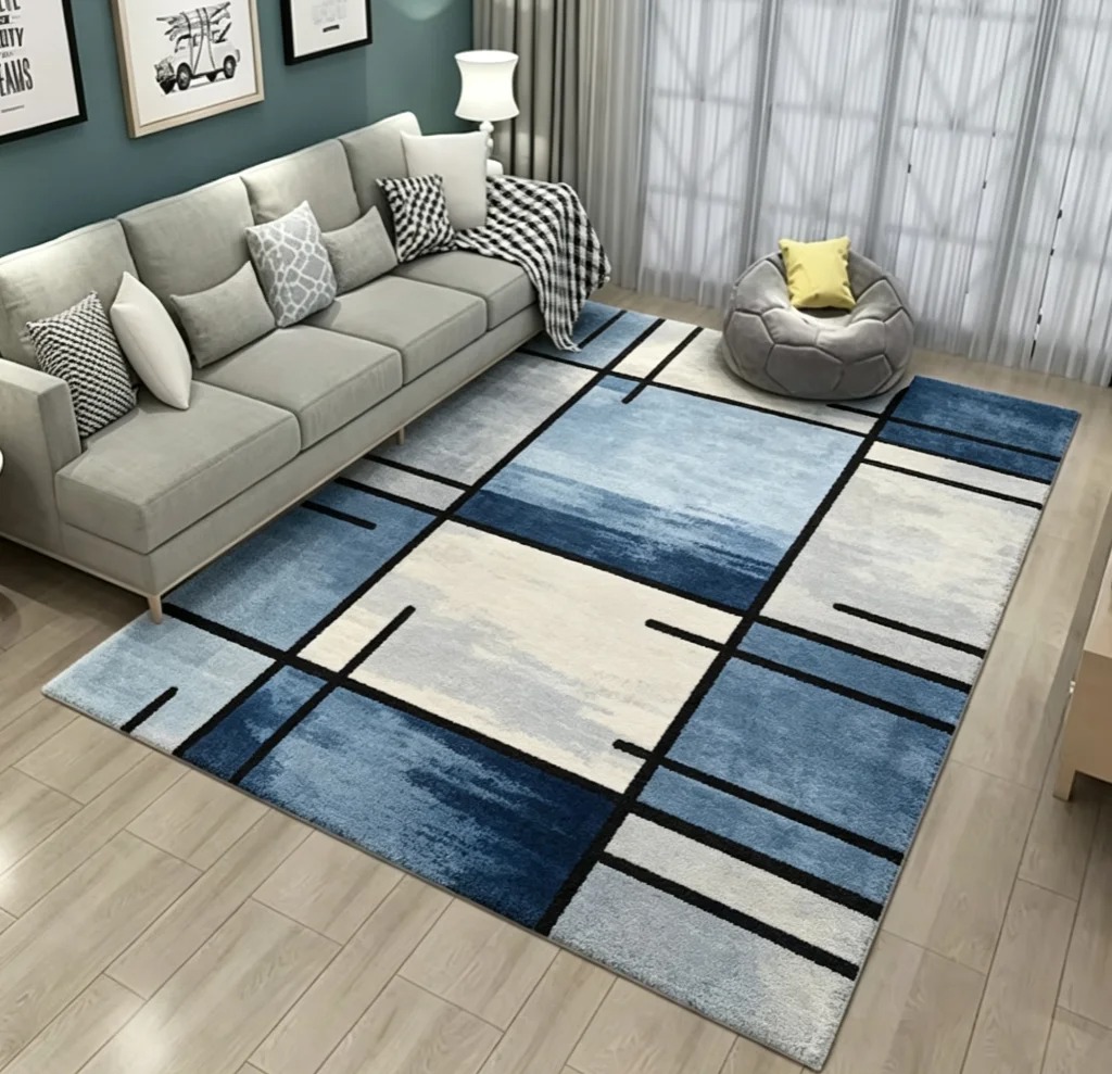 Современный абстрактный геомет – обзор и цена Printed Rug Abstract
