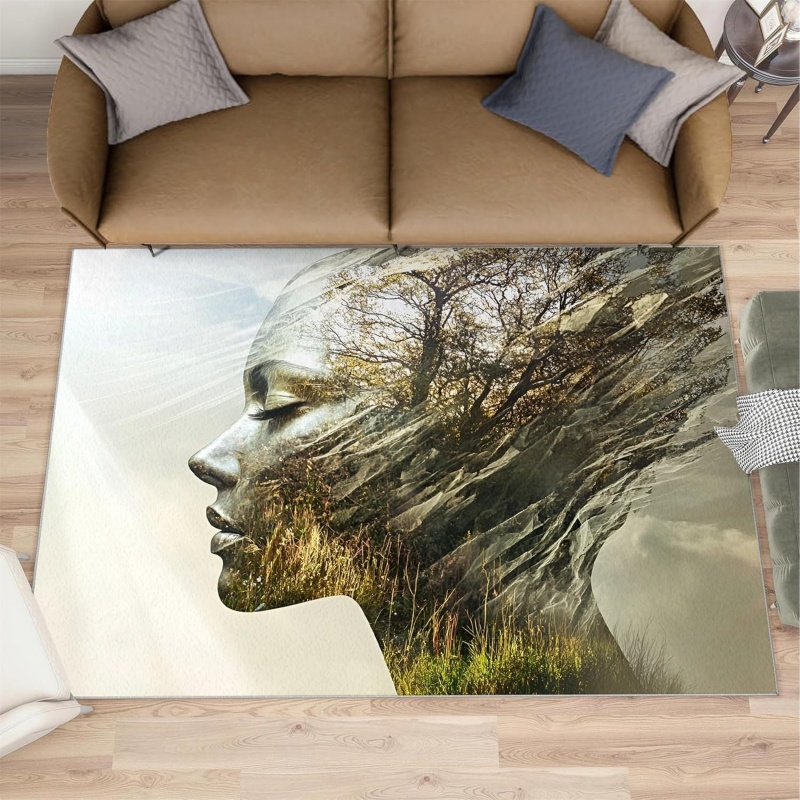Ковер с абстрактным лесным при – обзор и цена Printed Rug Abstract