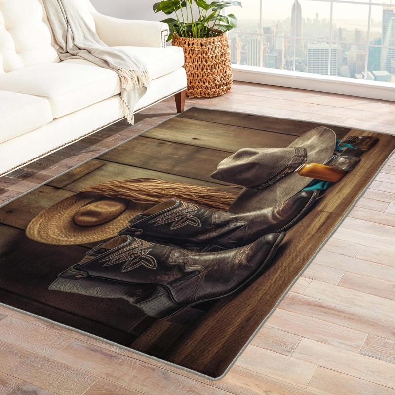 Ковер с абстрактным лесным при – обзор и цена Printed Rug Abstract